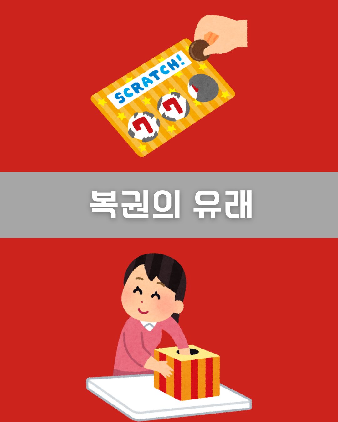 복권의 유래 이미지