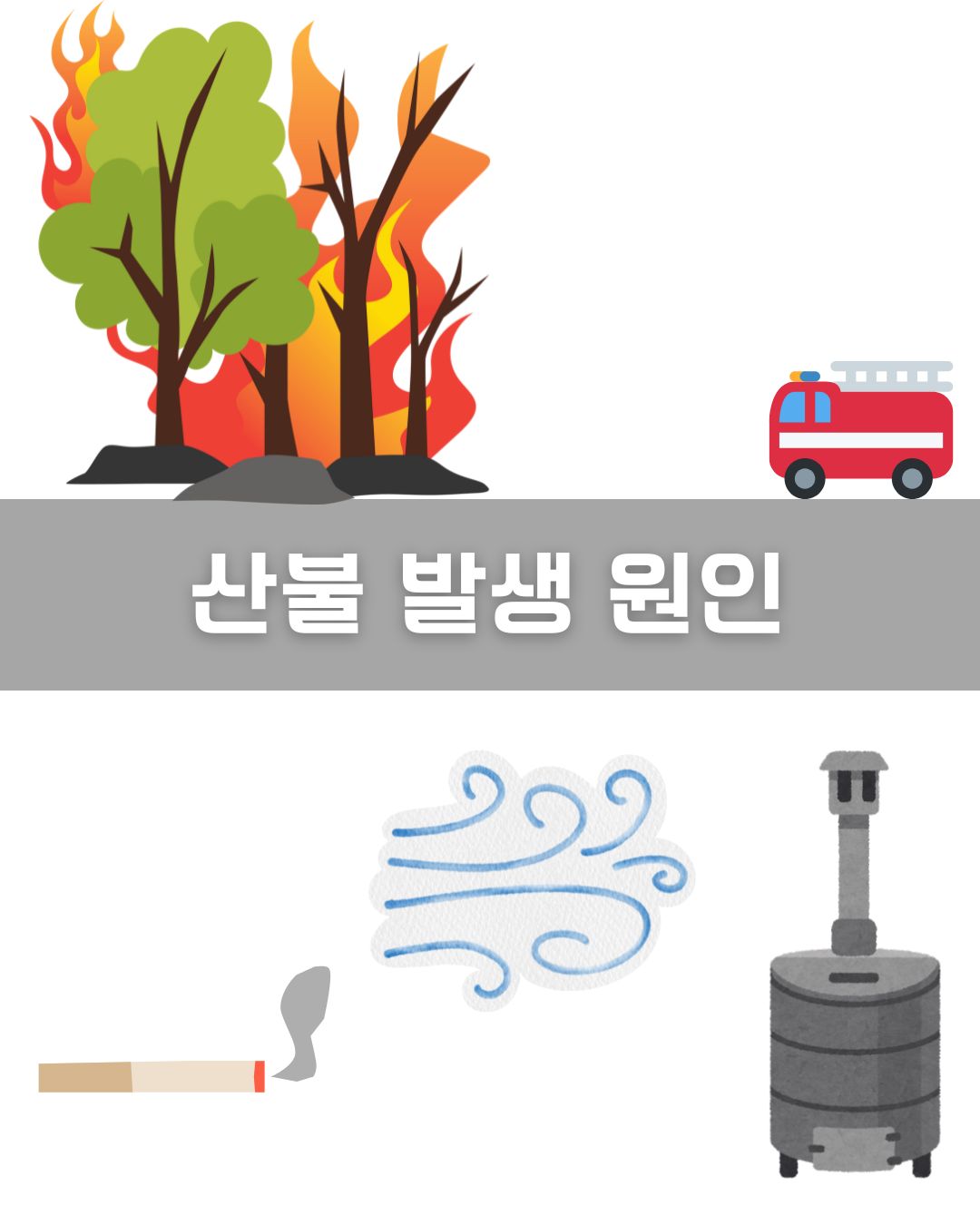 산불 발생 원인 이미지
