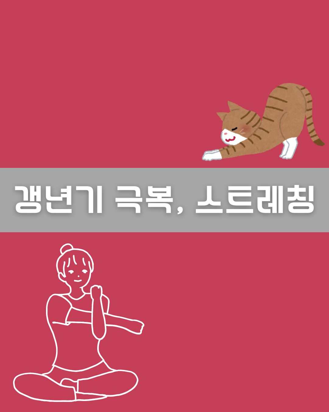 갱년기 극복, 스트레칭 이미지
