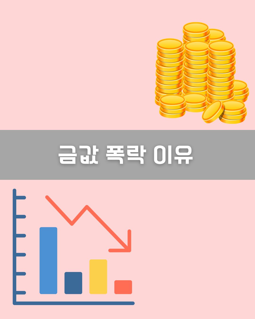 금값 폭락 이미지