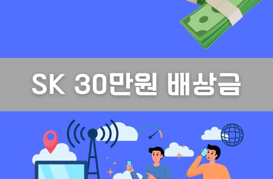 SK 30만원 배상금 이미지