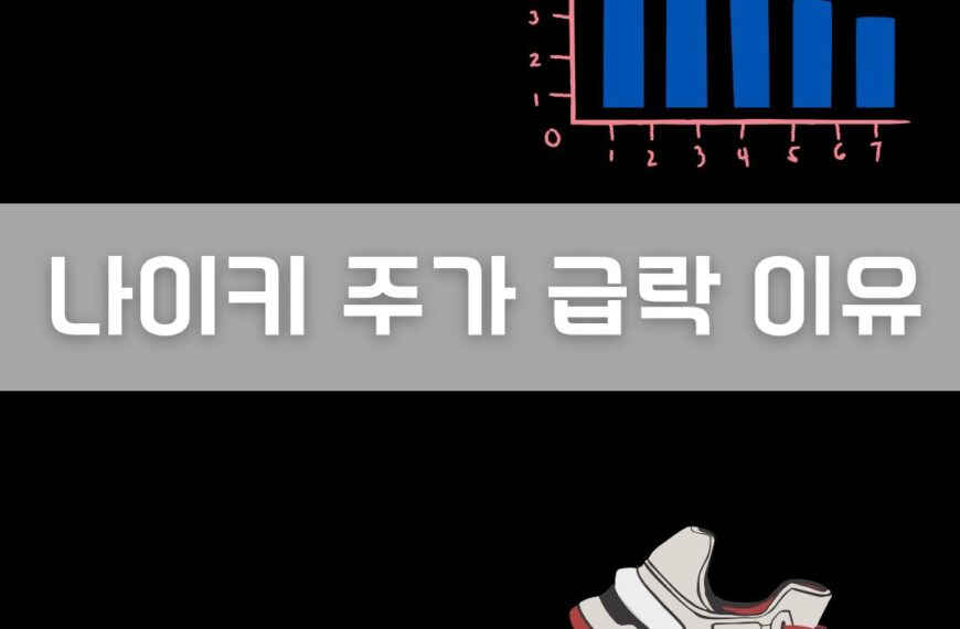 나이키 주가 급락 이유 이미지