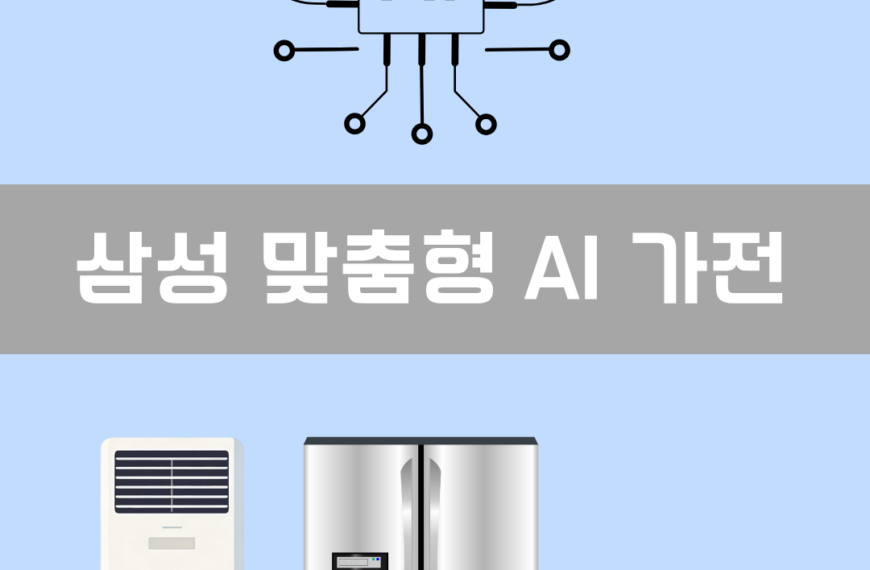 삼성 맞춤형 AI 가전 이미지